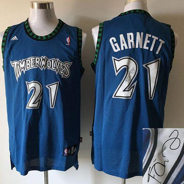 Kevin Garnett Minnesota Timberwolves blue jersey