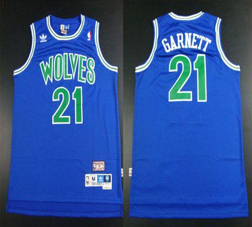 Minnesota Timberwolves blue Throwback jersey