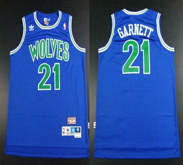 Minnesota Timberwolves blue Throwback jersey