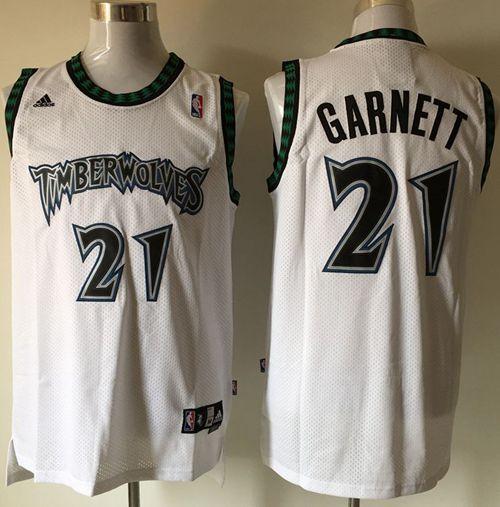 Minnesota Timberwolves white Retro jersey