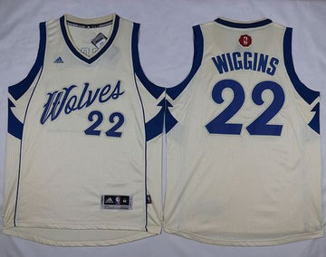 Andrew Wiggins Minnesota Timberwolves cream jersey