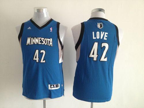 Kevin Love Minnesota Timberwolves blue jersey
