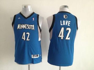 Kevin Love Minnesota Timberwolves blue jersey