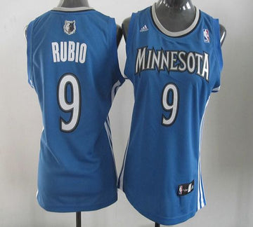 Ricky Rubio Minnesota Timberwolves blue Road jersey