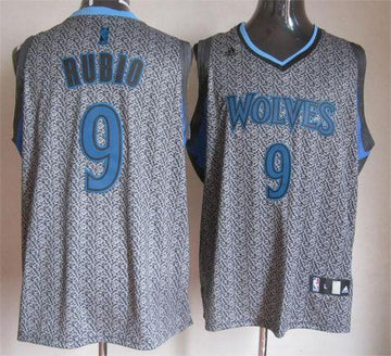 Ricky Rubio Minnesota Timberwolves grey Fashion Static jersey
