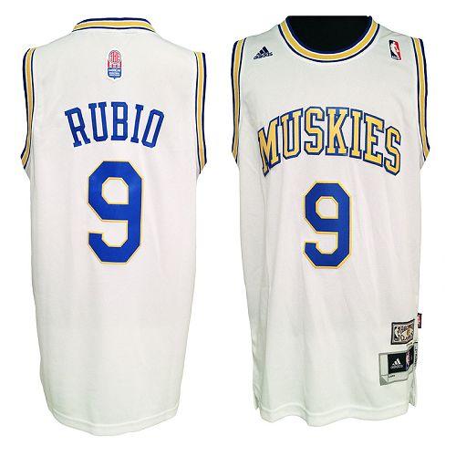 Ricky Rubio Minnesota Timberwolves white Classic jersey