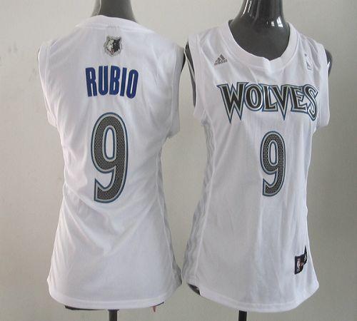 Ricky Rubio Minnesota Timberwolves white Fashion jersey