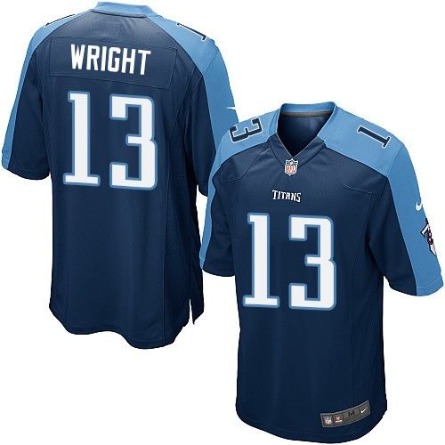 Kendall Wright Tennessee Titans navy Elite jersey