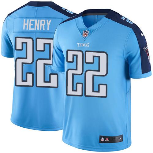 Derrick Henry Tennessee Titans blue jersey