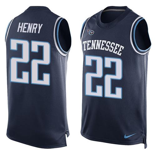 Derrick Henry Tennessee Titans navy Alternate jersey