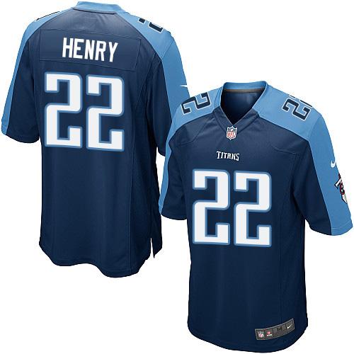 Derrick Henry Tennessee Titans navy Elite jersey