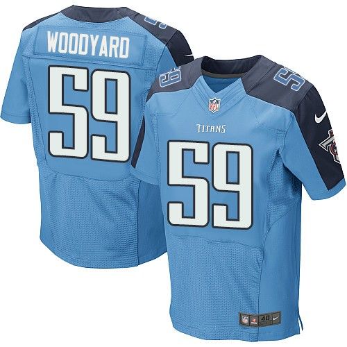 Wesley Woodyard Tennessee Titans blue Elite jersey