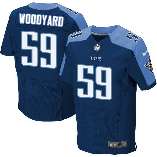 Wesley Woodyard Tennessee Titans navy Elite jersey