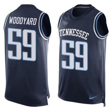Wesley Woodyard Tennessee Titans navy Alternate jersey
