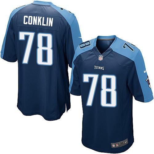 Jack Conklin Tennessee Titans navy Elite jersey
