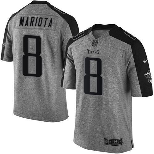 Marcus Mariota Tennessee Titans gray jersey