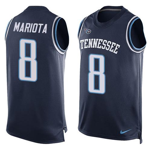 Marcus Mariota Tennessee Titans navy Alternate jersey