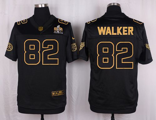 Delanie Walker Tennessee Titans black Gold Collection jersey
