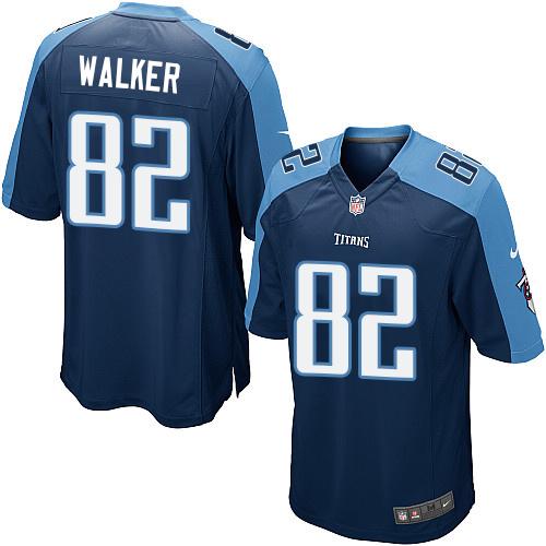 Delanie Walker Tennessee Titans navy Elite jersey
