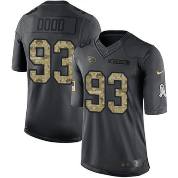 Kevin Dodd Tennessee Titans black Salute To Service jersey