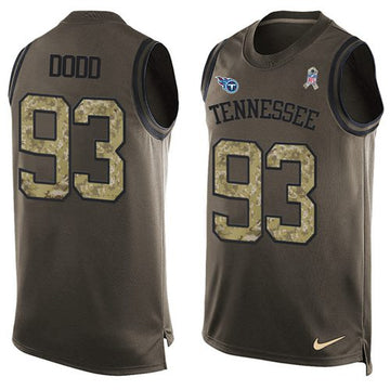 Kevin Dodd Tennessee Titans green Salute To Service jersey