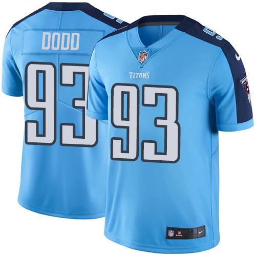 Kevin Dodd Tennessee Titans blue jersey