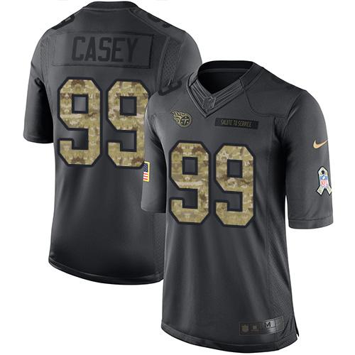 Jurrell Casey Tennessee Titans black Salute To Service jersey