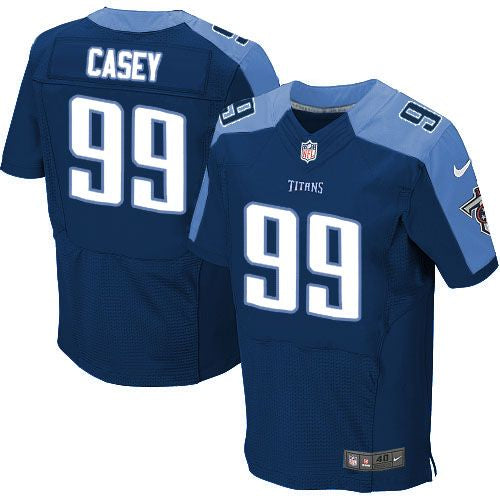 Jurrell Casey Tennessee Titans navy Elite jersey