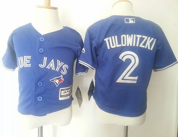 Troy Tulowitzki Toronto Blue Jays blue jersey