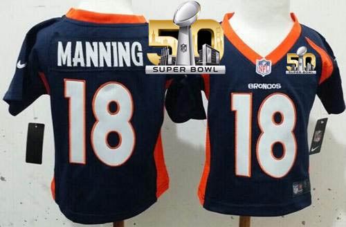 Peyton Manning Denver Broncos navy Elite jersey
