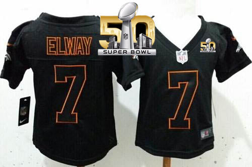 John Elway Denver Broncos black Elite jersey