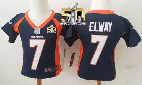 John Elway Denver Broncos navy Elite jersey