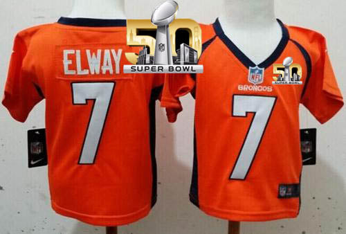John Elway Denver Broncos orange Elite jersey