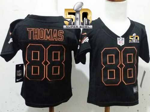 Demaryius Thomas Denver Broncos black Elite jersey