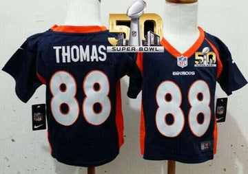 Demaryius Thomas Denver Broncos navy Elite jersey