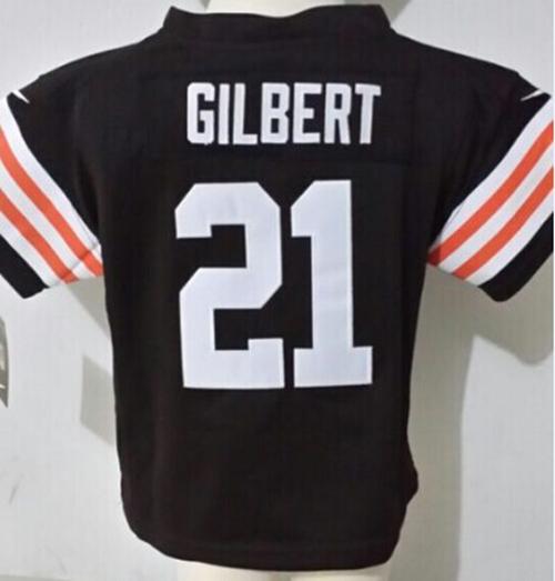 Justin Gilbert Cleveland Browns brown Elite jersey