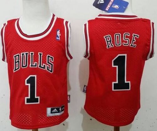 Derrick Rose Chicago Bulls red jersey