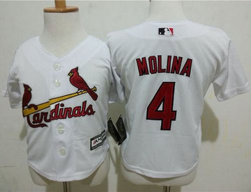 Yadier Molina St. Louis Cardinals white jersey