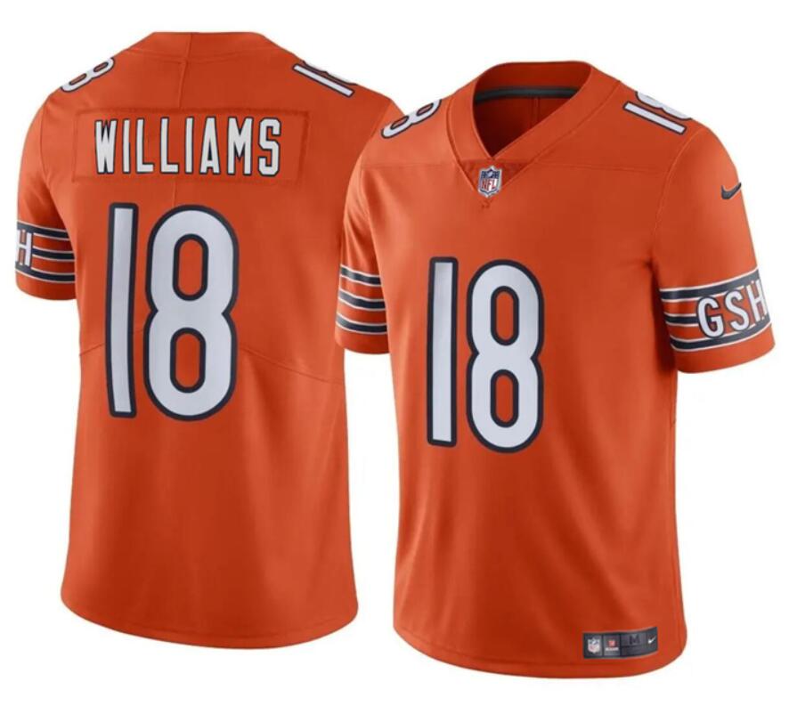 Caleb Williams Chicago Bears orange jersey