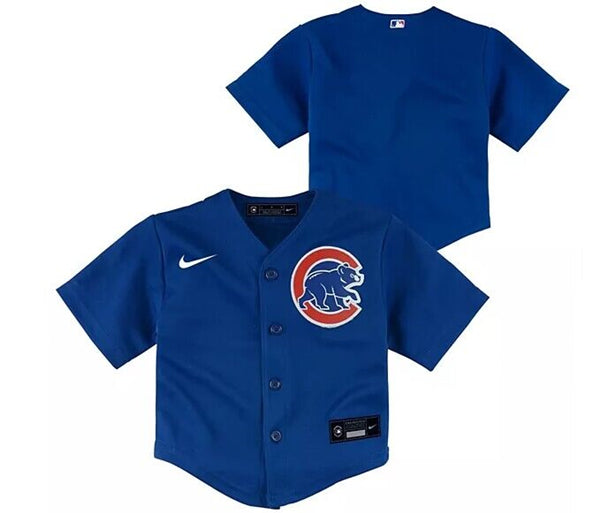Custom Chicago Cubs blue jersey