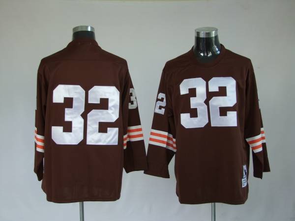 Jim Brown Cleveland Browns brown Throwback jersey