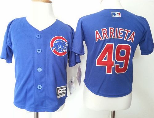 Jake Arrieta Chicago Cubs blue jersey