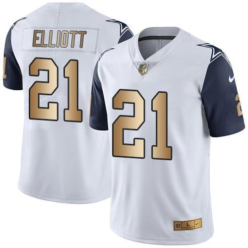 Ezekiel Elliott Dallas Cowboys white jersey