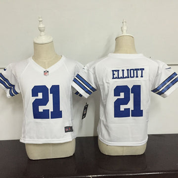Ezekiel Elliott Dallas Cowboys white jersey