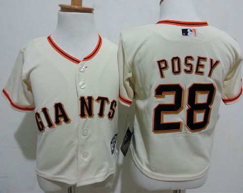 Buster Posey San Francisco Giants cream jersey