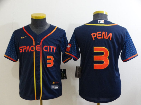 Jeremy Pena Houston Astros navy City Connect jersey