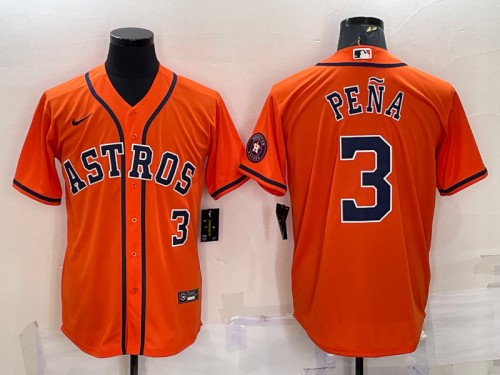 Jeremy Pena Houston Astros orange jersey