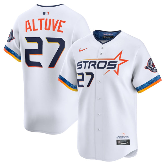 Jose Altuve Houston Astros white City Connect jersey