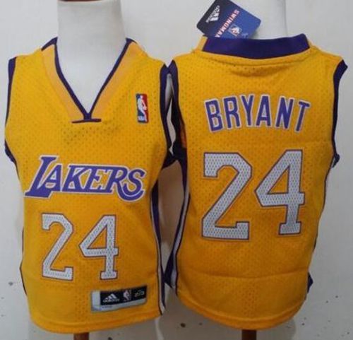 Kobe Bryant Los Angeles Lakers gold jersey