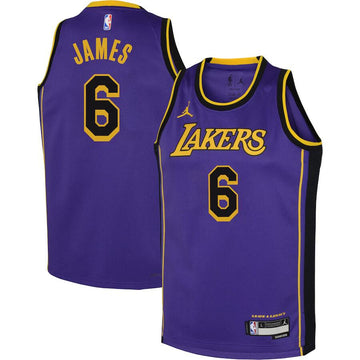 LeBron James Los Angeles Lakers purple jersey